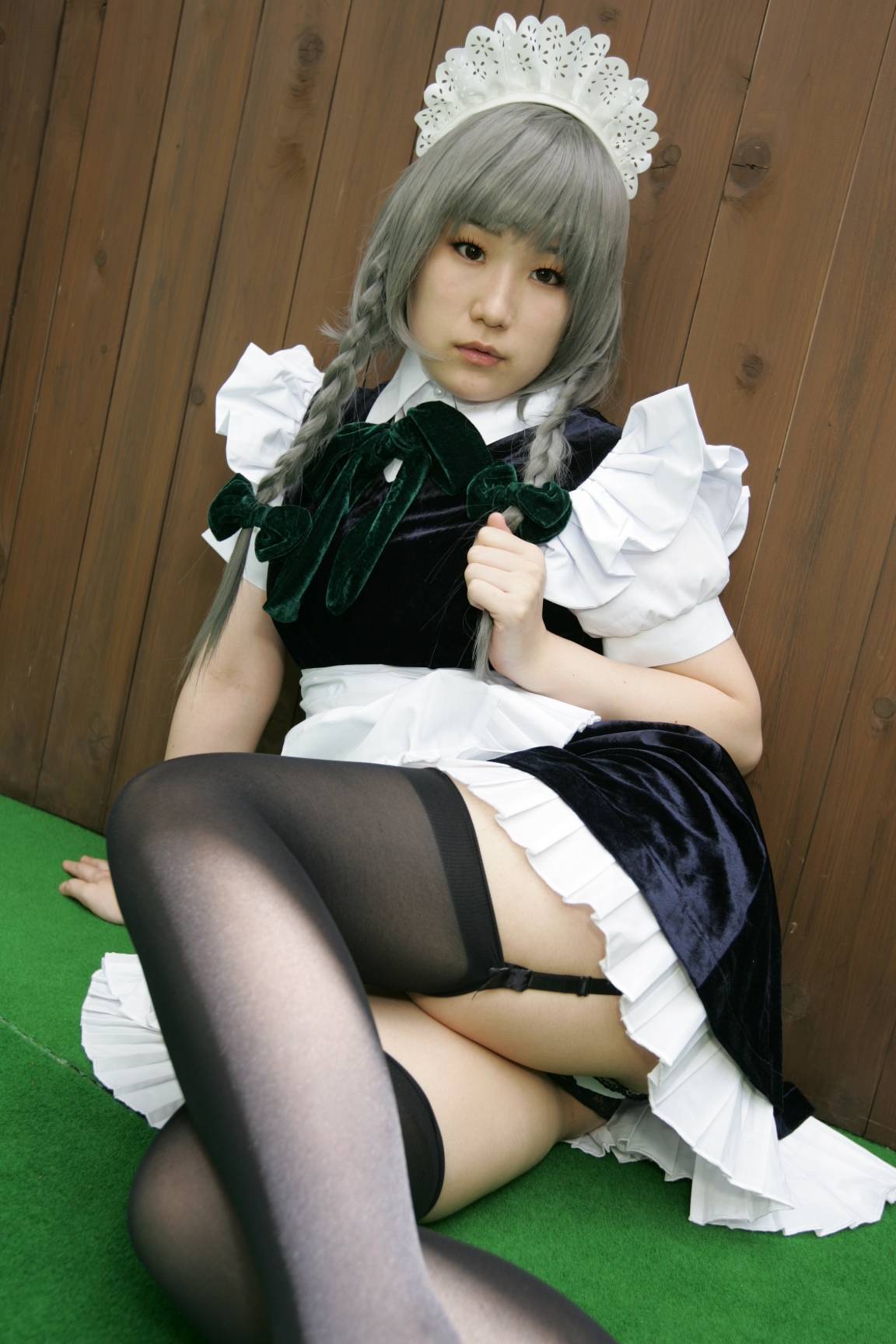 黑丝游戏美女　[Cosplay]Izayoi-Sakuya 日本超级诱惑美女图片写真